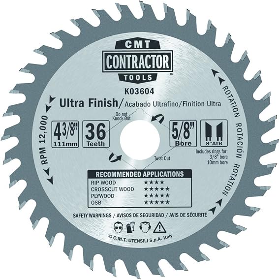 CMT DISCO PARA MADERA 4-3/8" Z36 K03604