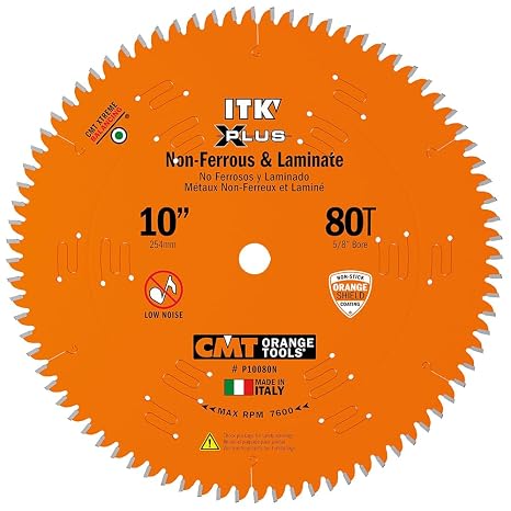 CMT DISCO PARA METALES NO FERROSOS (ALUMINIO) 10" Z80 P10080N